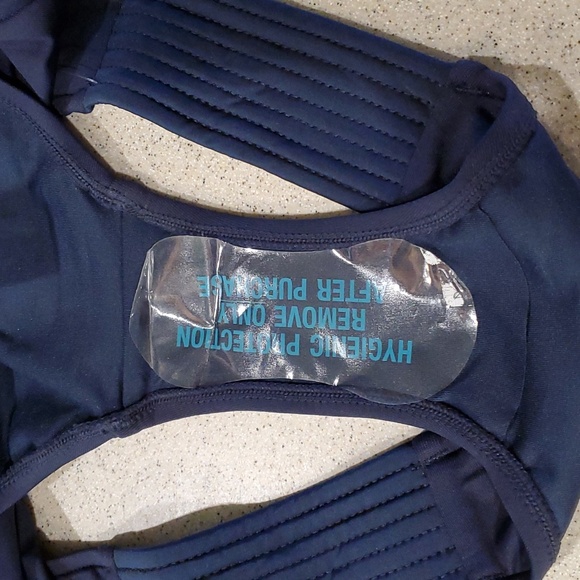 Seafolly Quilted Bikini Swim Bottom in True Navy, Size US 6 - Picture 6 of 7